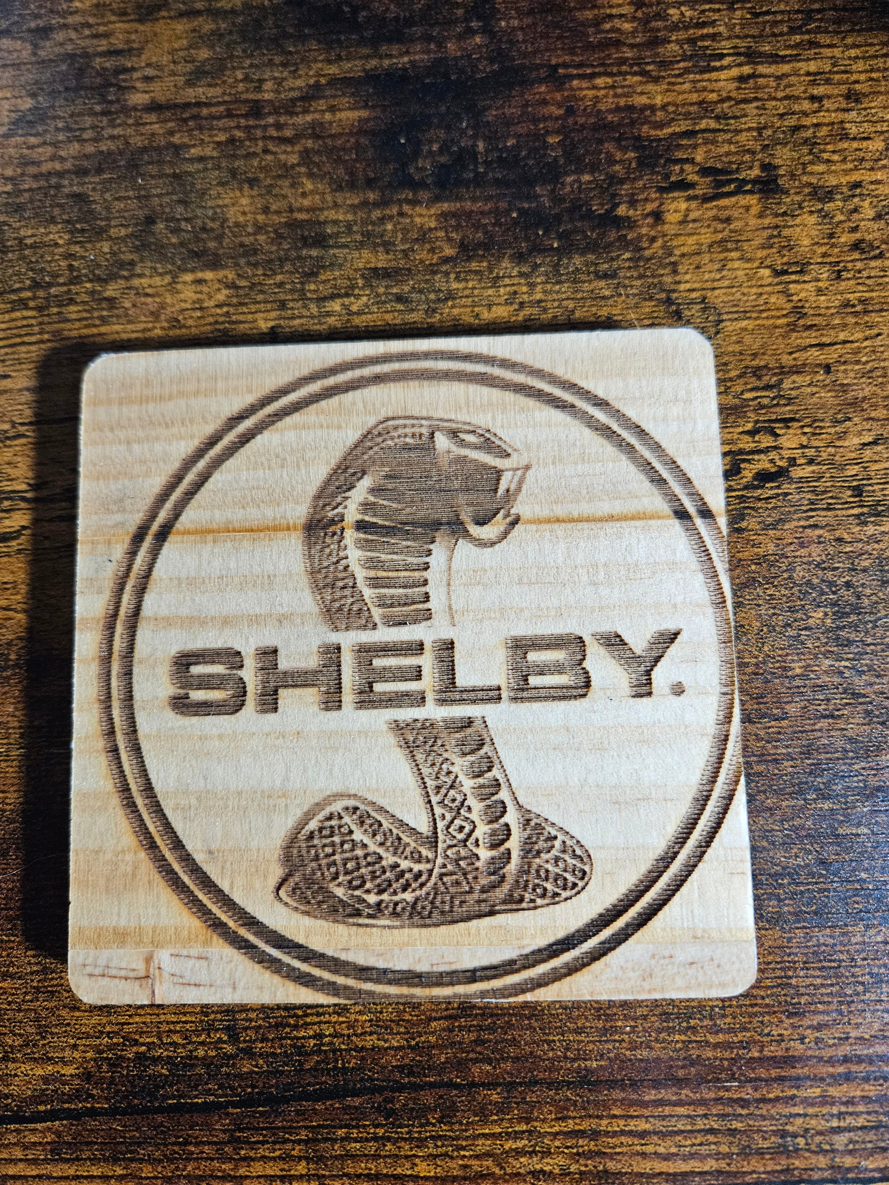 Shelby wood coaster w/no scratch feet