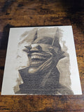 Batman who laughs wood wall plaque