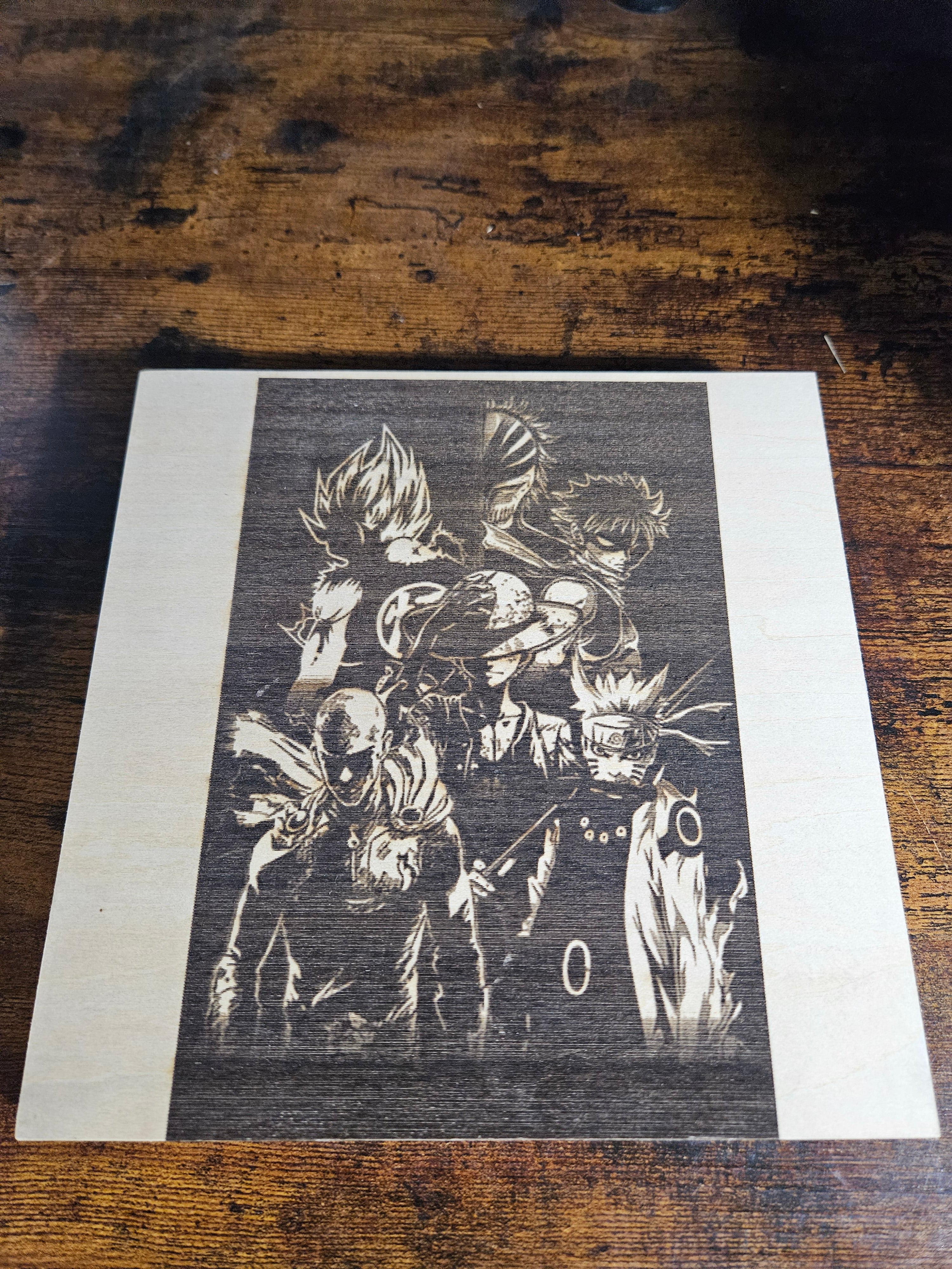 Anime collab wall plaque