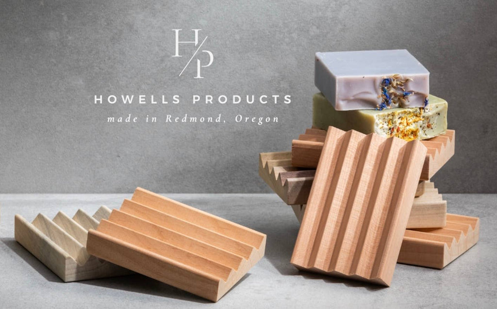 Red alder wood soap dish